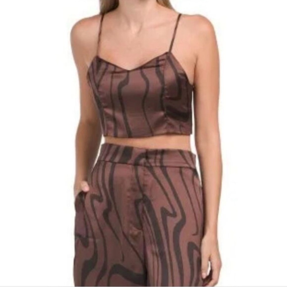 The house of Harlow 1960 satin crop top